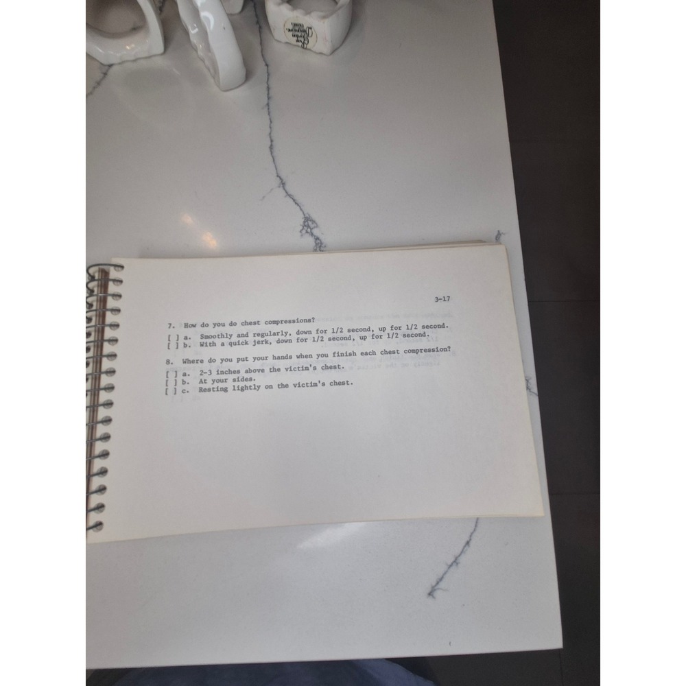 American Red Cross CPR Workbook Modular System 1975 Training Guide - Picture 4 of 6
